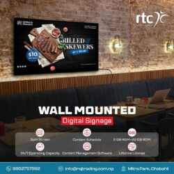 Wall Mounted Digital Signage